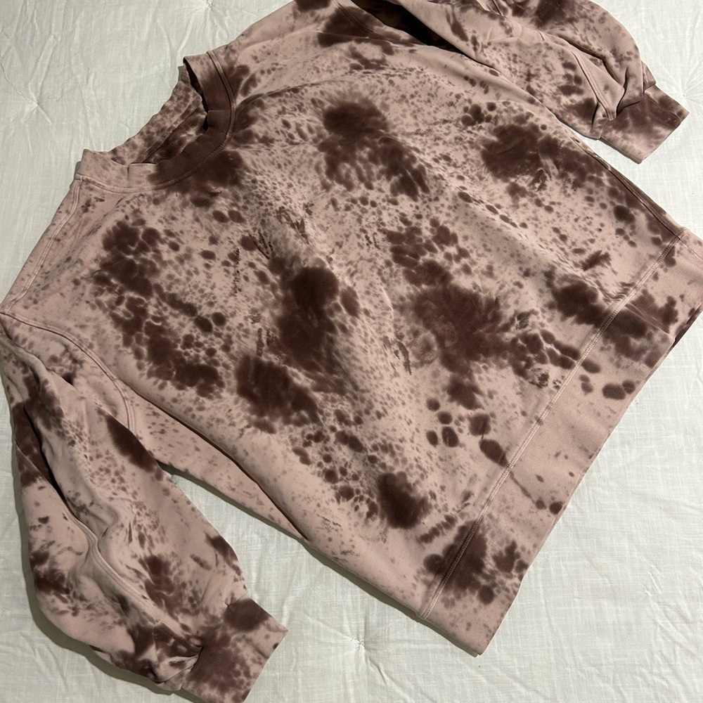 lululemon athletica Brown Tie-Dye Sweatshirt
